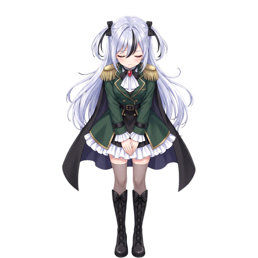 Rinna, la mascota de Kyuden, pidiendo disculpas